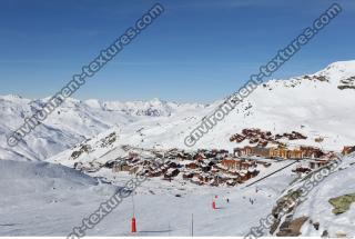 Photo Texture of Background Snowy Mountains